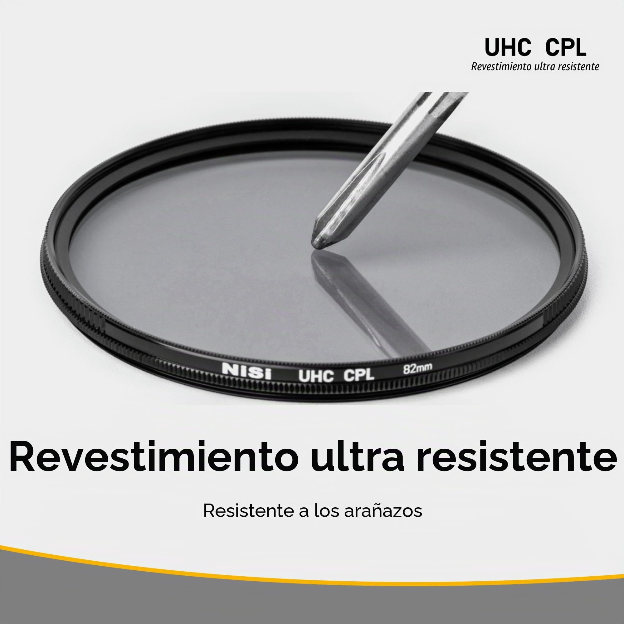 NiSi 77mm UHC CPL Filtro Polarizadore para Objetivo | Ultra Hard Coating Eficacia de polarización del 99,99%, Reduce Reflejos No Deseados