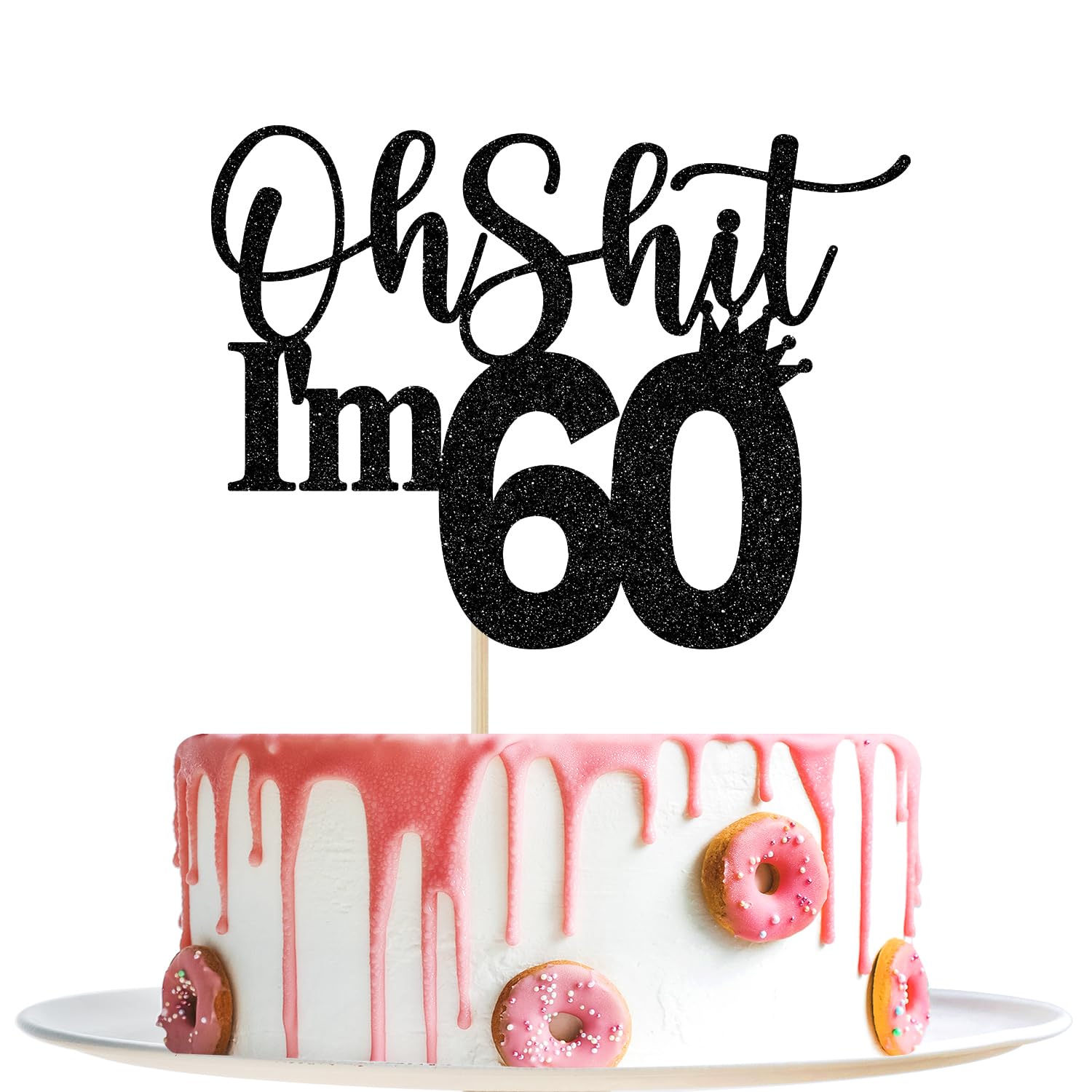 Décoration De Gâteau D'anniversaire Pour 60e Anniversaire, 60 Et Fabuleux, Cheers To 60 Years - Décorations De Fête Amusantes Pour 60e Anniversaire