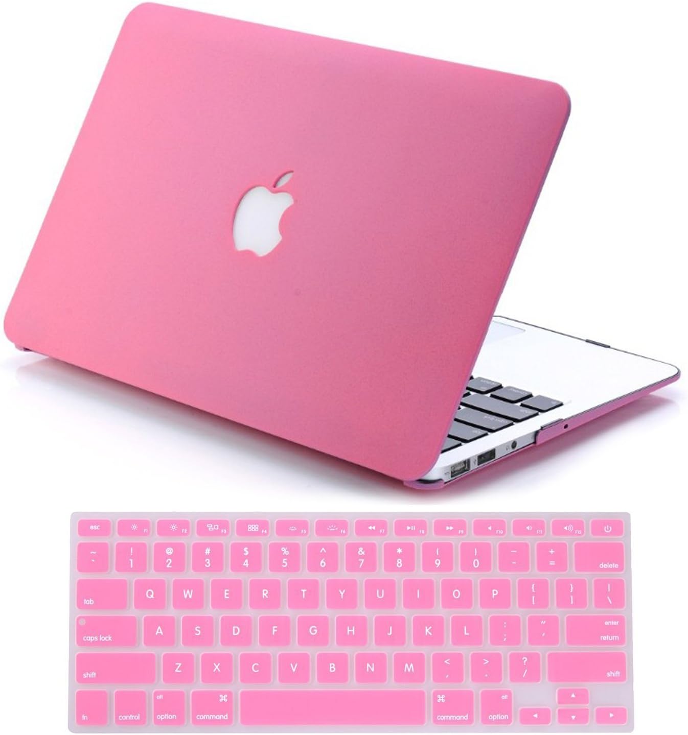 Candance Lake Blue Frosted Matte Surface Crystal Hard Shell Case for MacBook Pro 13" A1278 Aluminum Unibody with Silicone Keyboard Cover Skin Stickers Protector and screen protector (QuickSand Pink)