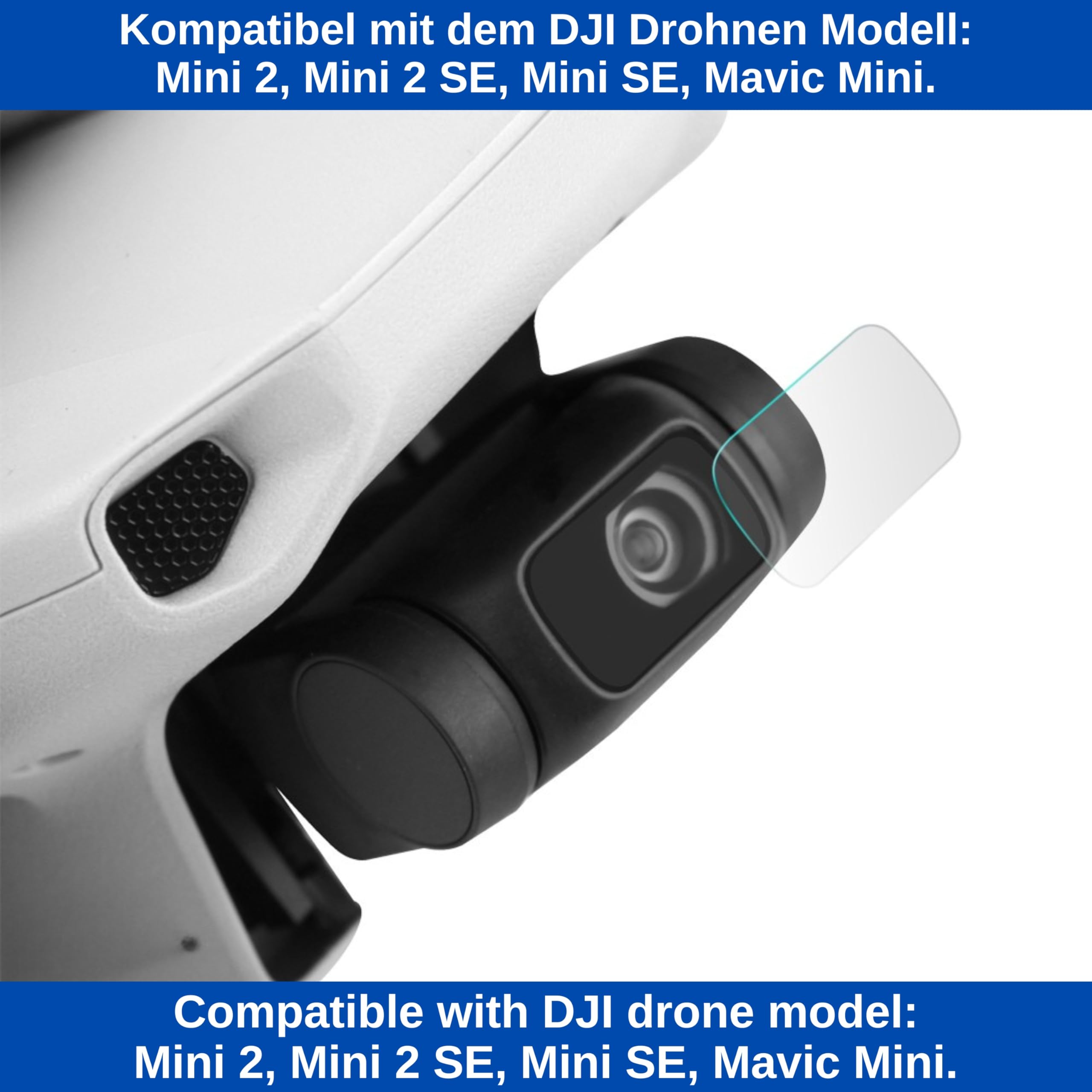 Pellicola Protettiva In Vetro Temperato Per Lente Fotocamera DJI Mavic Air 2 - Set Da 3, 9H, 2.5D, Alta Trasparenza - 6