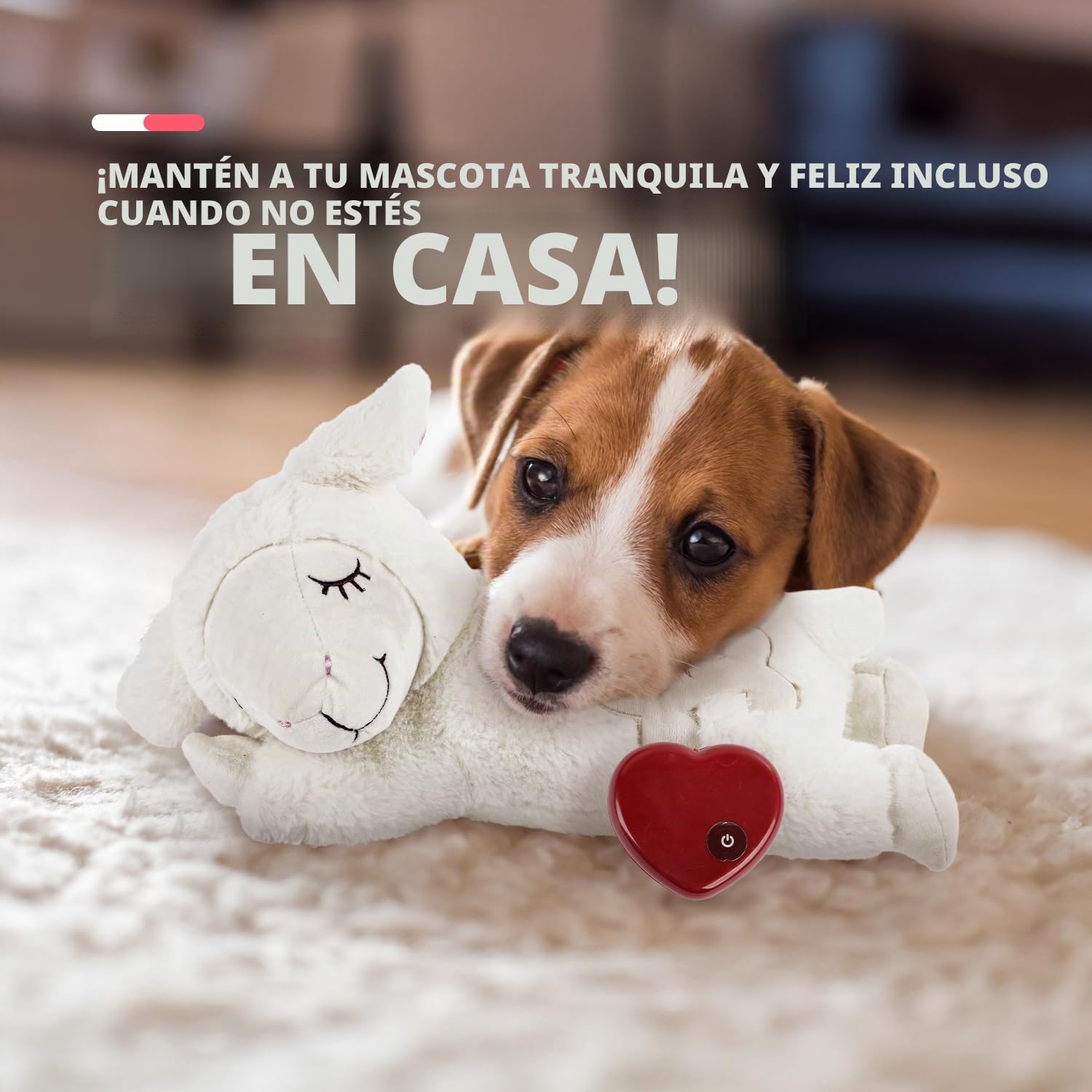 AFP Juguetes Interactivos Para Perros Little Buddy Heart Beat Sheep