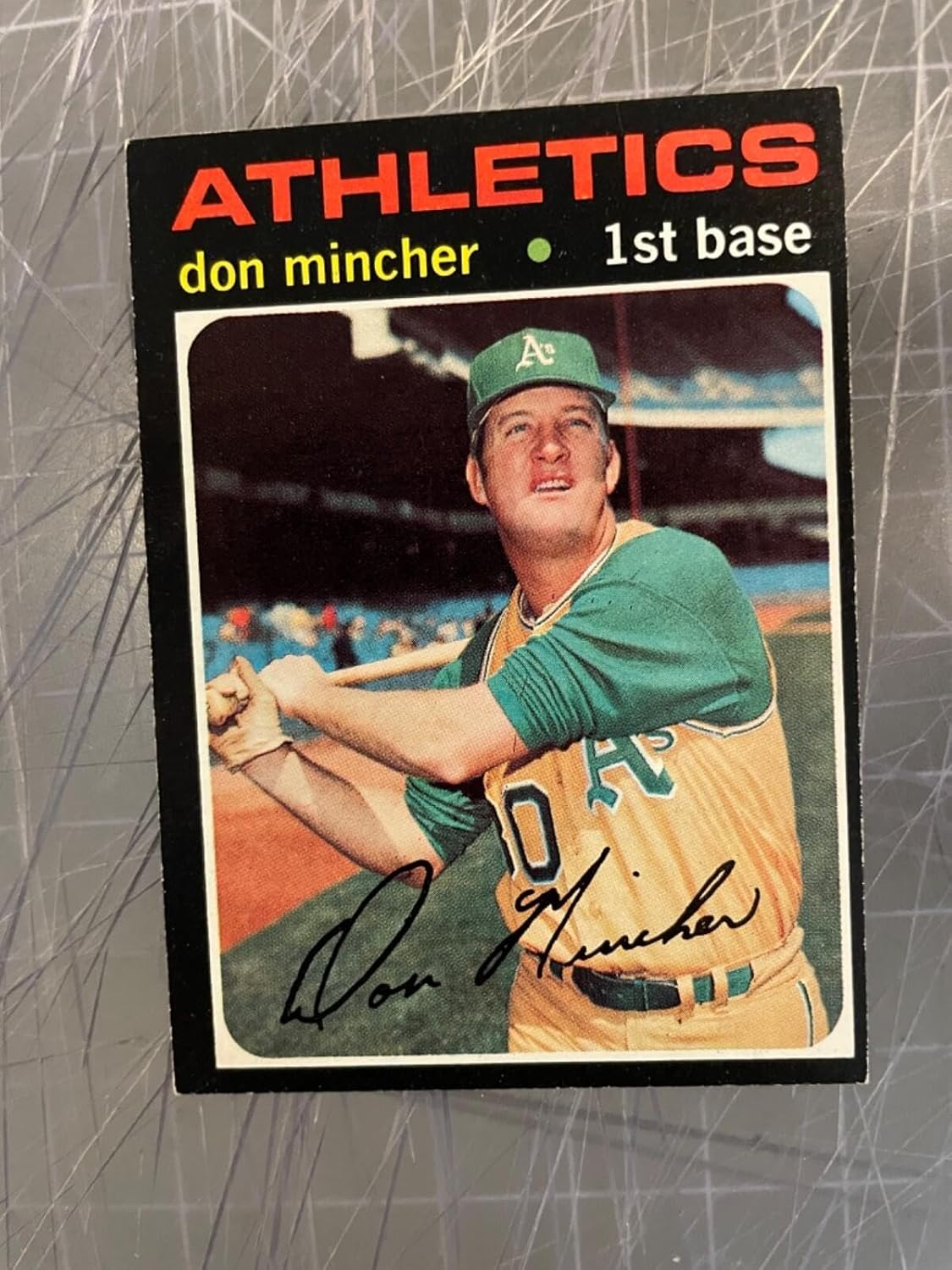 1971 Topps #680 Don Mincher Oakland A's Baseball Card Nm - Slabbed Baseball Cards