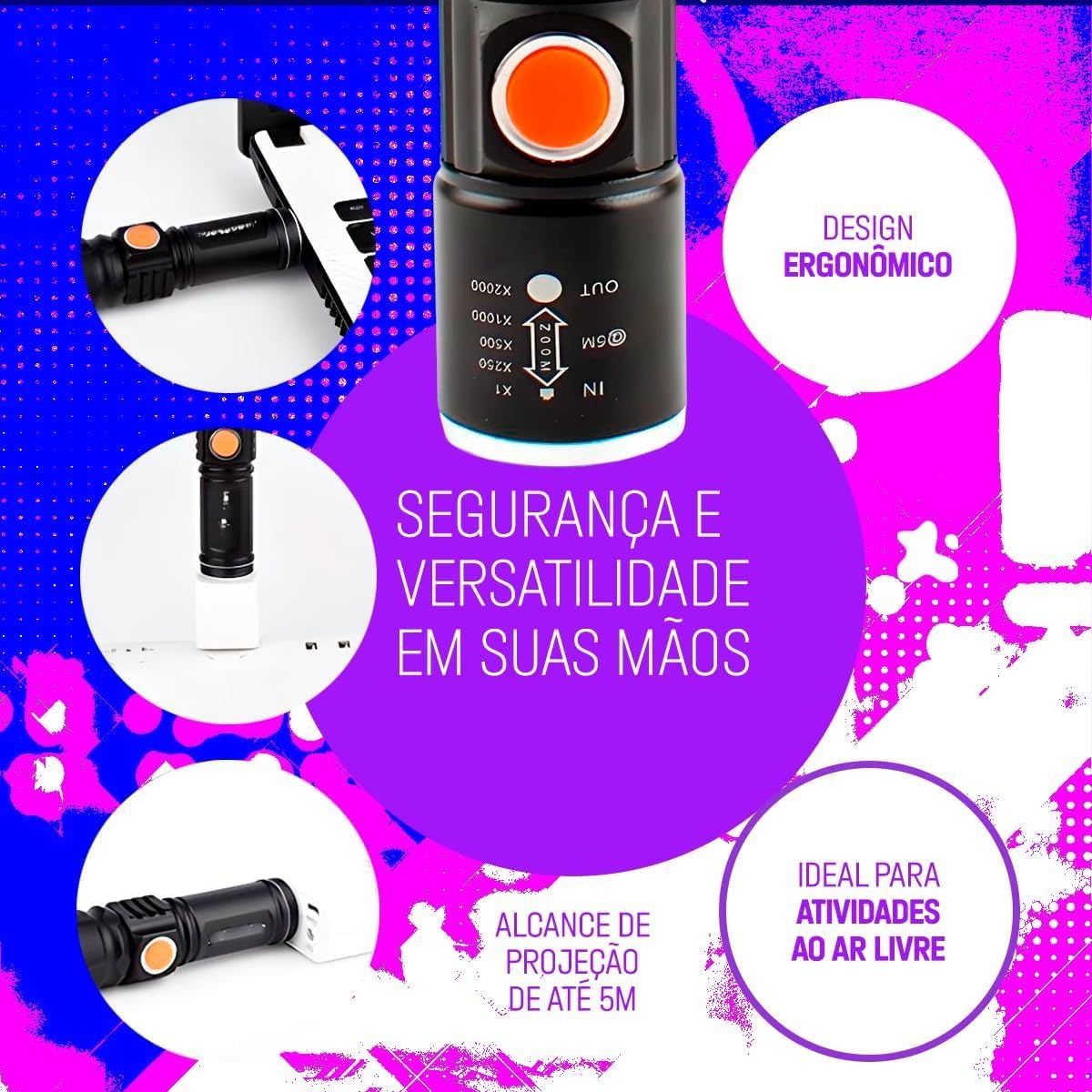 Lanterna Luz Negra Uv Detecta Nota Urina Gato Escorpiao Lanterna Luz Negra UV Detecta Urina de Pet Escorpião e Dinheiro Falso