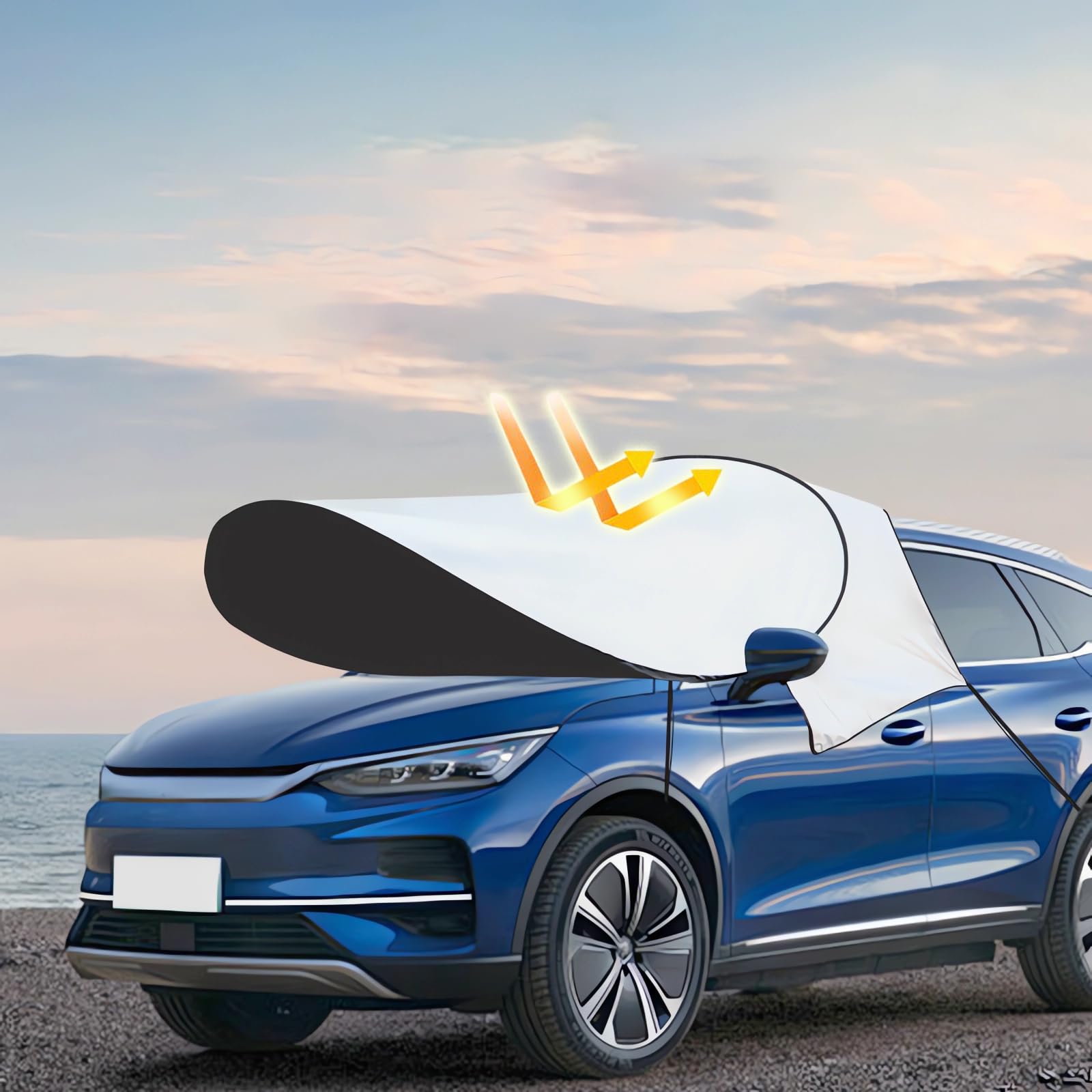 Sponsored Ad – Car sun shade,Car Windshield Sun Shade Foldable,Front Windshield Shade for Sun, Heat and UV Rays,Sunshade for Car Front Window and Interior Sun Protection