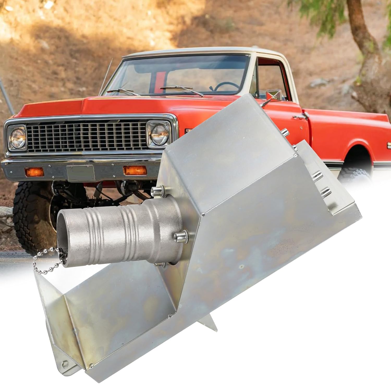 Taillight Fuel Filler Hidden Gas Door Relocation Kit for 1967-1972 Chevrolet Chevy/GMC C10 Truck, 6772TLFF-K Left Rear