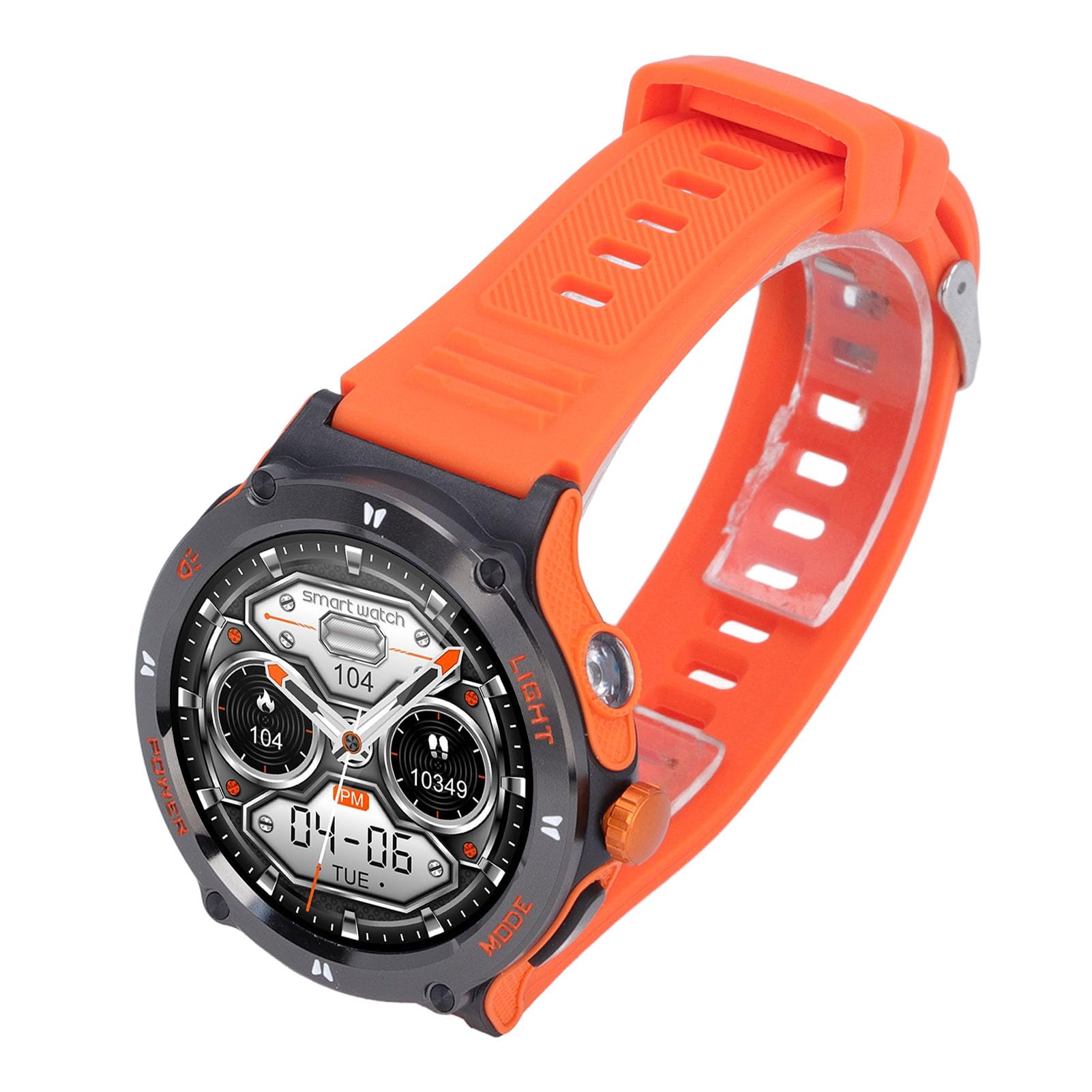 Fitness Smartwatch, Smart Watch 5.3 1,53 Pollici con Bussola Integrata per l'escursionismo (ORANGE)