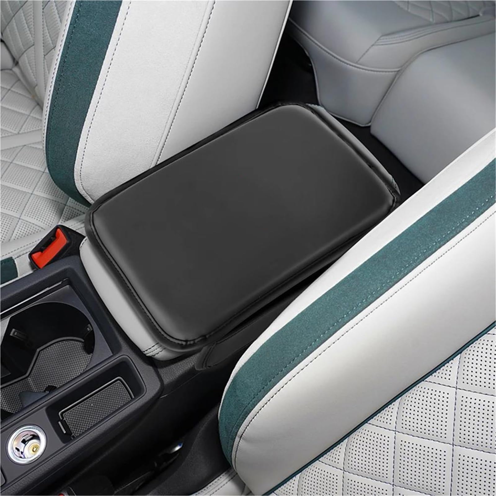 Copribracciolo Auto Per A&udi A3 8P 8L 8V A4 B8 B6 B7 B9 | Protezione Per Bracciolo In Ecopelle Liscia, Design Facile Da Infilare CPXCTZFZUB