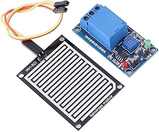 Raindrops Sensor 12V Raindrops Controller Module Rain Plant Leaf Humidity Sensor Relay Switch with Indicator for Weather Monitoring