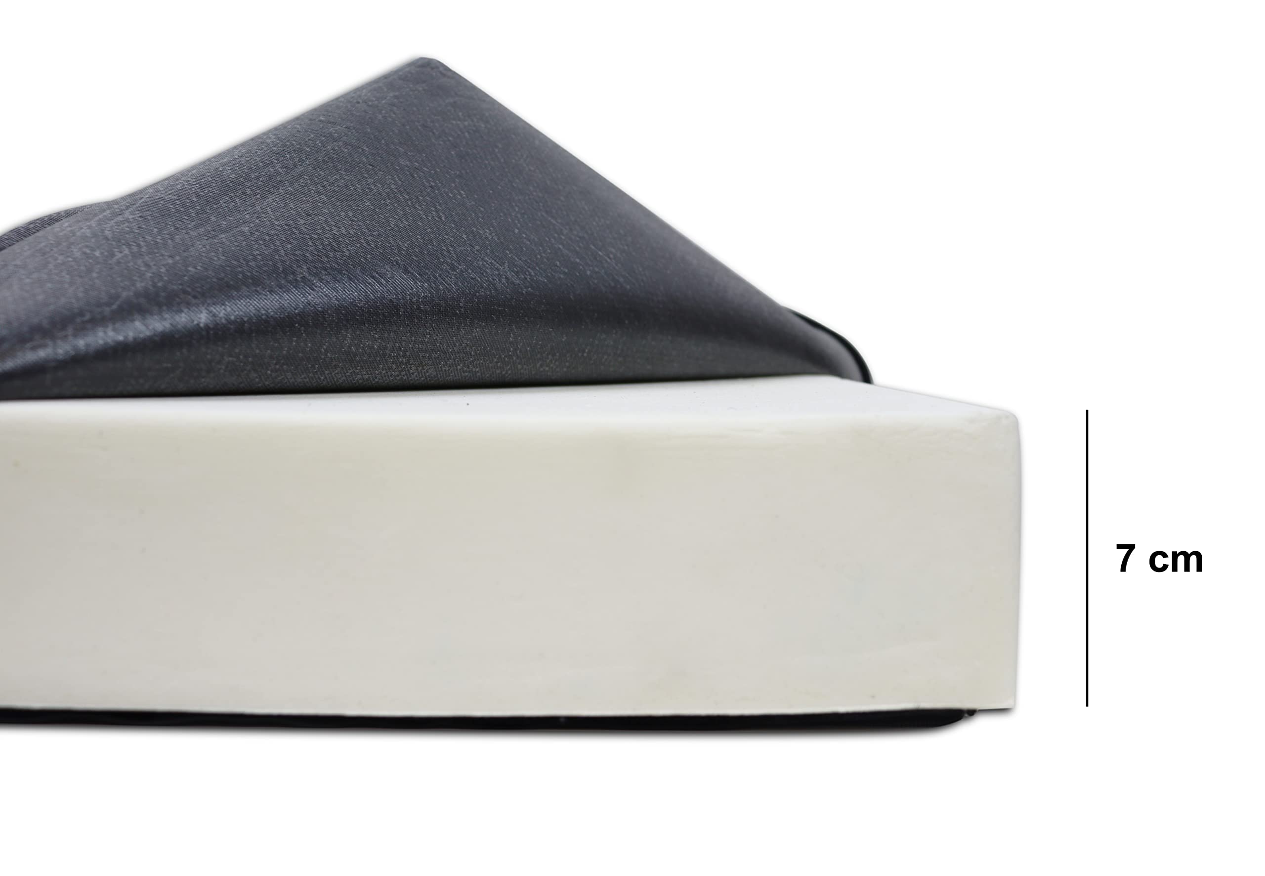 KMINA Cuscino Antidecubito per Sedia a Rotelle (41x41x7 cm), Memory Foam Viscoelastico ad Alta Densità, Fodera Traspirante e Rimovibile - Prodotto in Europa
