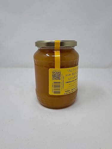 Miniatura 9 de Altay Miel de montaña extremadamente cruda 100% beneficios naturales para la salud sin filtrar sin pasteurizar  908 G