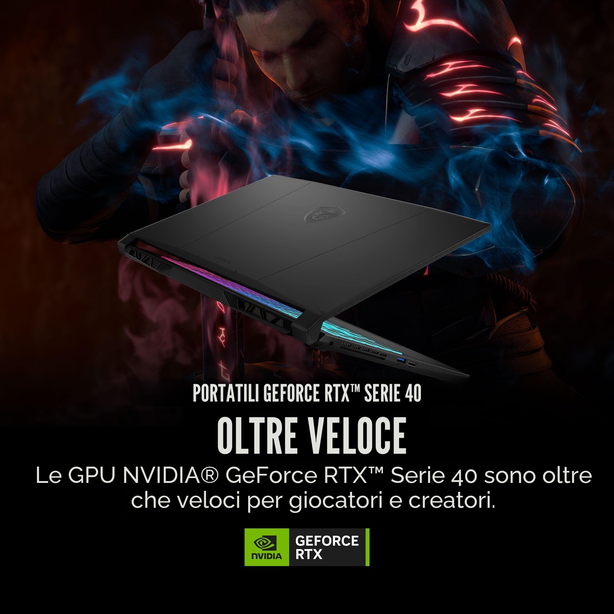 MSI Katana A15 AI 15,6" 165Hz QHD Gaming Laptop: Ryzen 9-8945HS, NVIDIA Geforce RTX 4070, 32GB DDR5, 1TB NVMe SSD, Cooler Boost 5, Win 11: Black B8VG-450US
