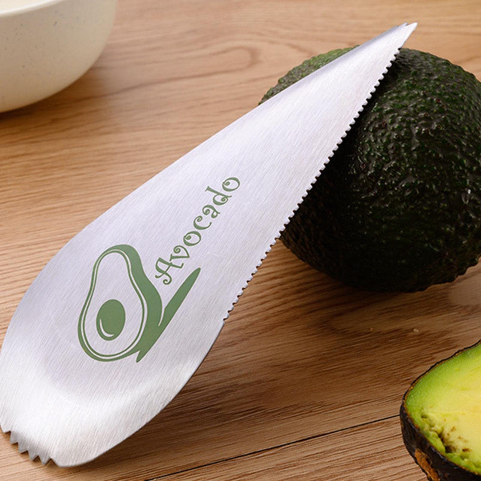 Coupe-Avocat Multifonction - Dénoyauteur, éplucheur Et Trancheur à Noyau, Poignée Ergonomique Antidérapante