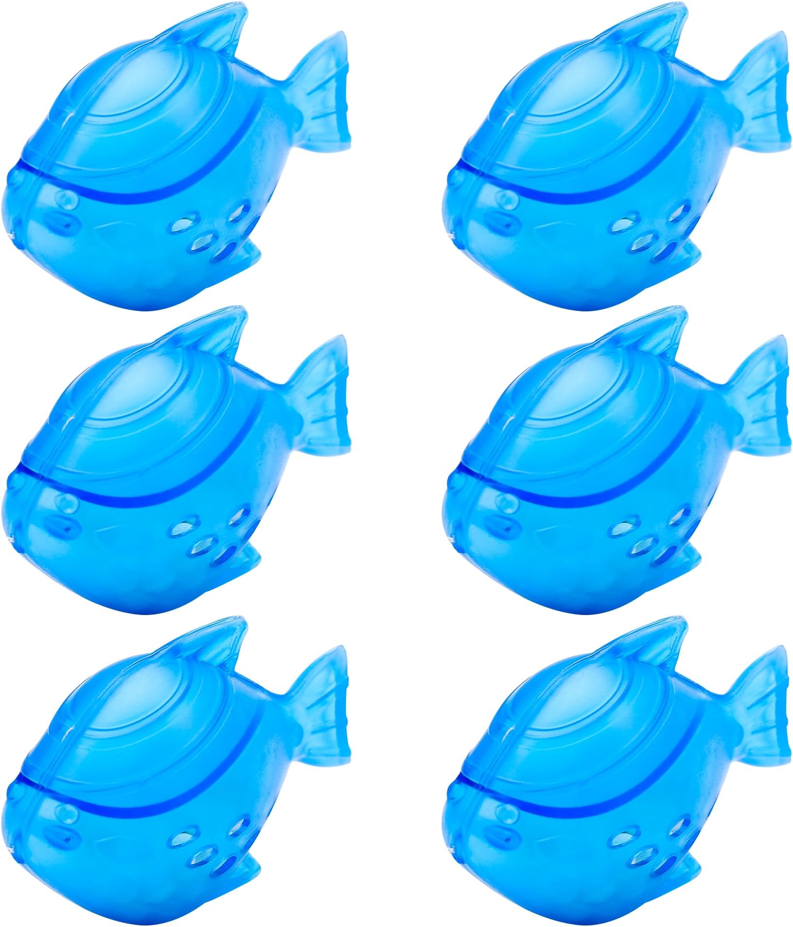 Humidifier Cleaning Fish, 6 Pack Humidifier Cleaner for Humidifiers and Fish Tanks, Purifies Water, Prevents Hard Water Build-Up, Reduces Scale, Blue