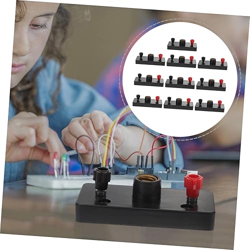 Miniatura 5 de ULTECHNOVO 10pcs Small Screw Lamp Holder Light Fixture Screws E10 Bulb Mini Stand E10 Bulb Socket Physics Laboratory Equipment Lamp Base Series