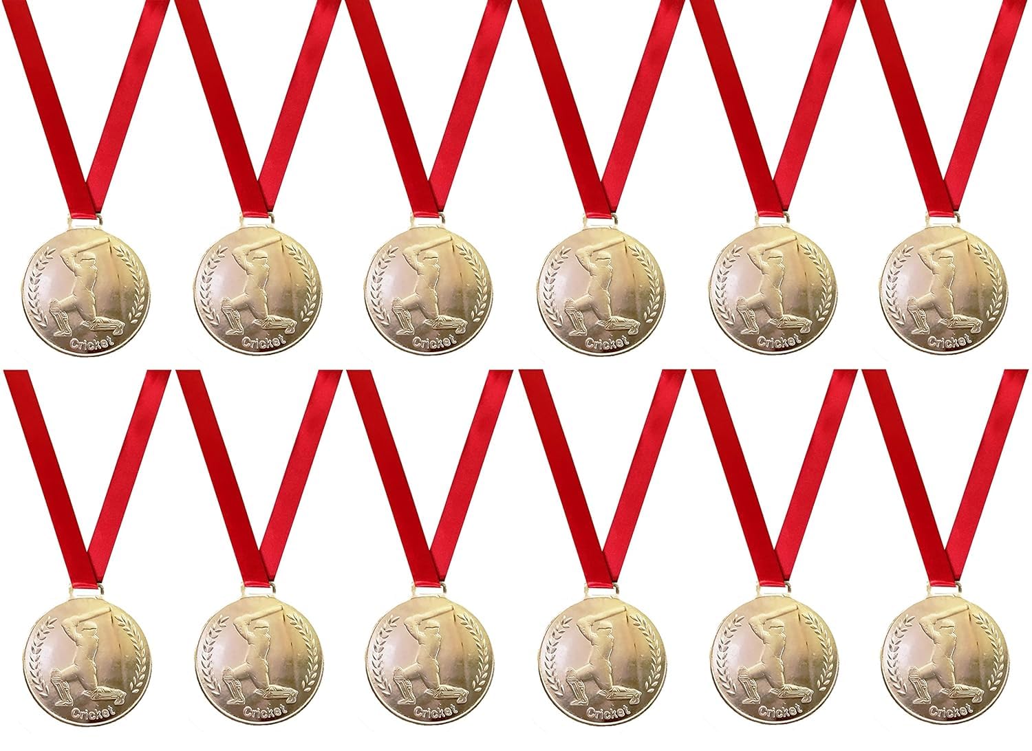 BE TREND Metal Cricket Medals for Man of The Match, Best Batsmans, Best Bowlers, Best Man of The Series with Ribbon for All Events & Tournament of Cricket Prizes Medals (12 PCS Medals & TAG, Silver) (B0CYTDZ12D) Amazon Price History, Amazon Price Tracker