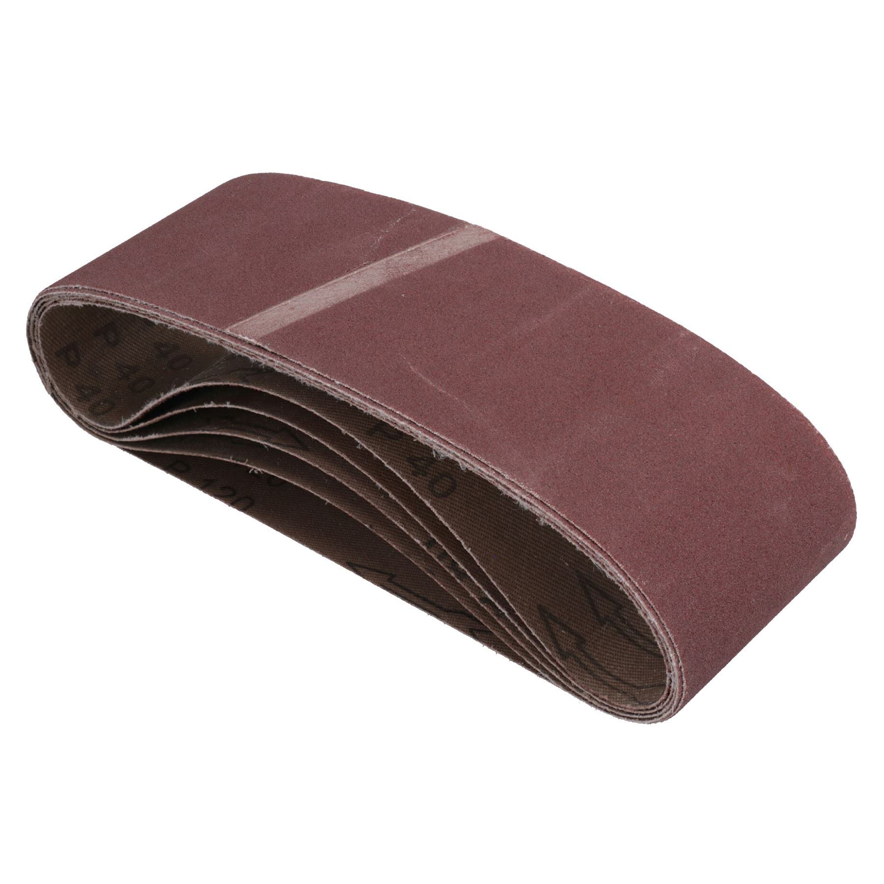 Lot de 50 disques abrasifs à bande de ponçage 75 mm x 533 mm Grain mixte 40-120