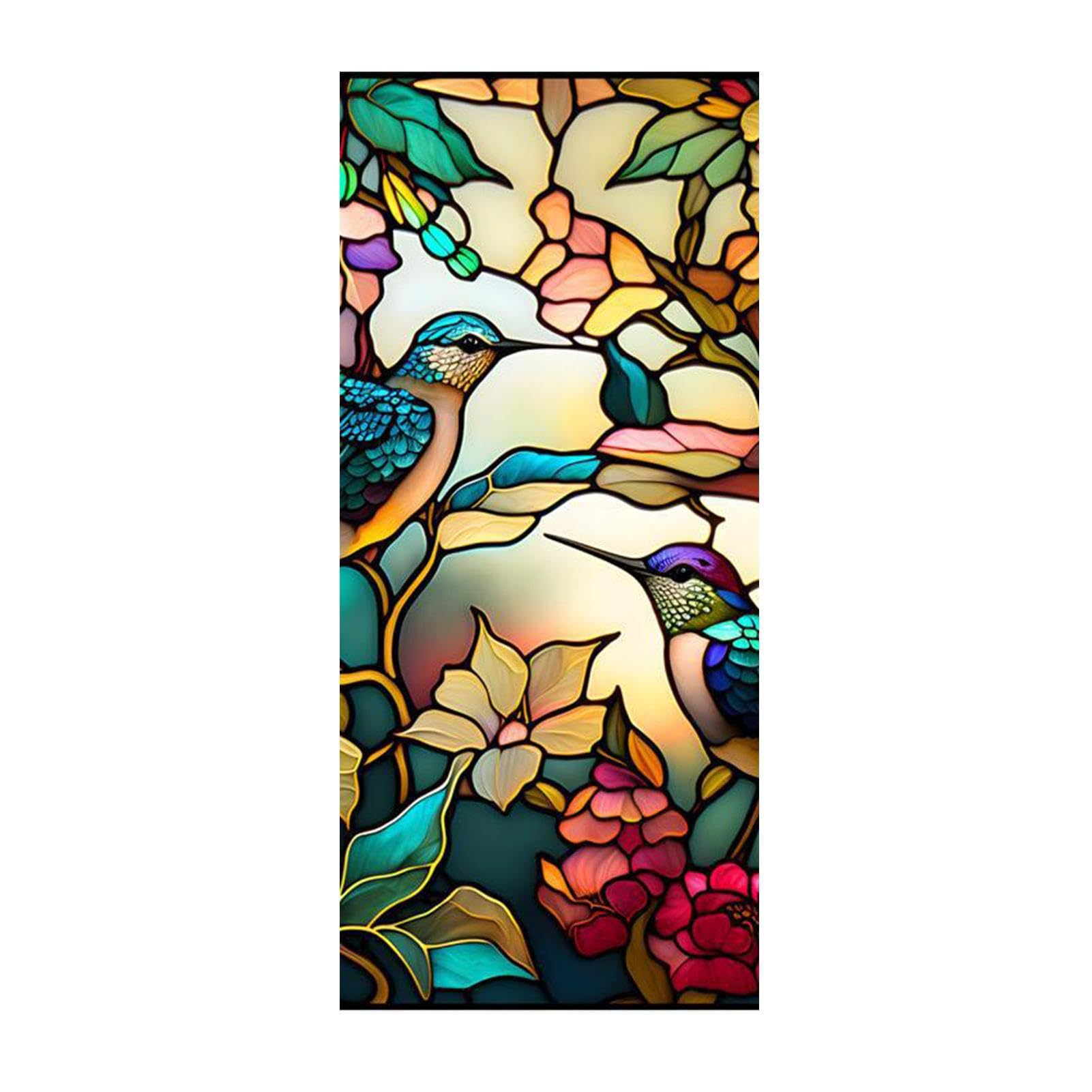 Static Glass Window | Non-Adhesive Glossy Paint Films,Static Tinted Removable Privacy Window Clamps to UV Sun Blocking Geruwam