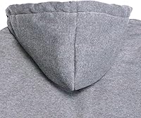 Vista 6 de Gary Com - Sudadera de sherpa pesada con capucha para hombre, forro de vellón grueso, con cremallera completa, cálida chaqueta de trabajo