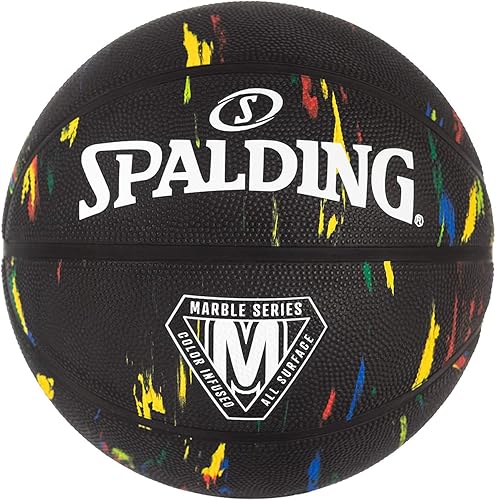 Spalding Marble Series Multi-Color Outdoor Basketball Spalding Marble Series Multi-Color Outdoor Basketball
