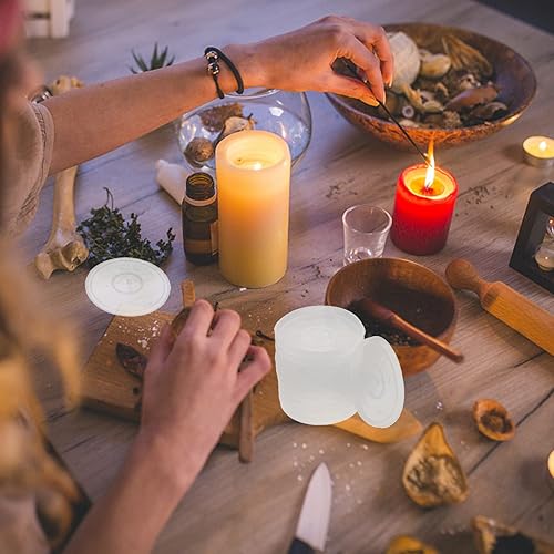 Miniatura 9 de Moldes de resina, 12 piezas de tablero de astrología del zodiaco, moldes de silicona de resina epoxi para péndulo, rueda del año, posavasos de