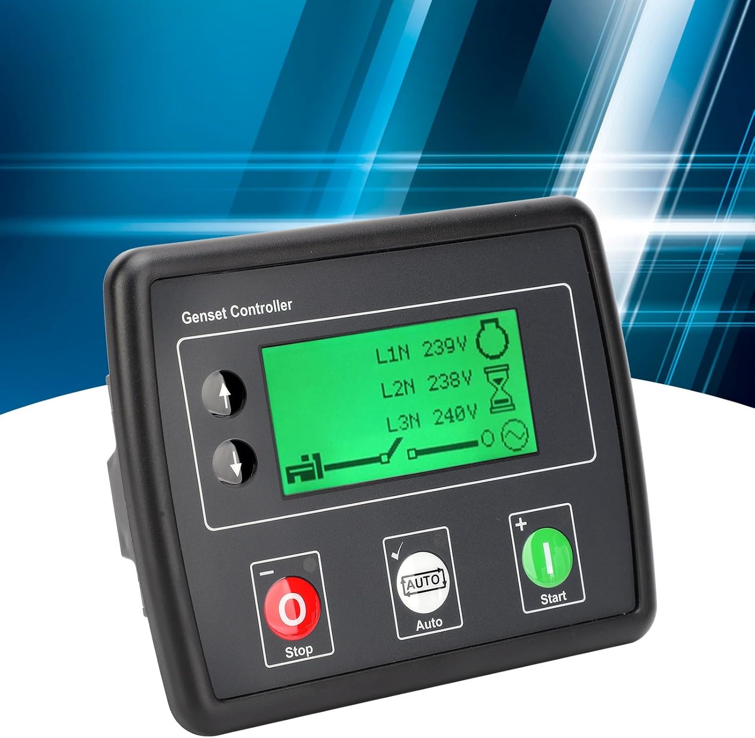 Auto Mains Failure Control Module Self Starting LCD Protection Generator Controller for Home Backup Power