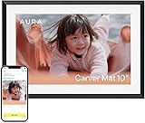 Aura, Cornice digitale Carver Mat, Wi-Fi, 10,1 pollici | La migliore cornice digitale da offrire | Invia le tue foto dal tuo telefono | Installazione semplice e veloce grazie all'app Aura Antracite Mat - 10,1 Pollici