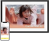 Aura Carver Mat 10.1" HD WiFi Digital Picture Frame - Wirecutter's Best Gift Frame, Unlimited Free Storage, Easy App Setup No Fees