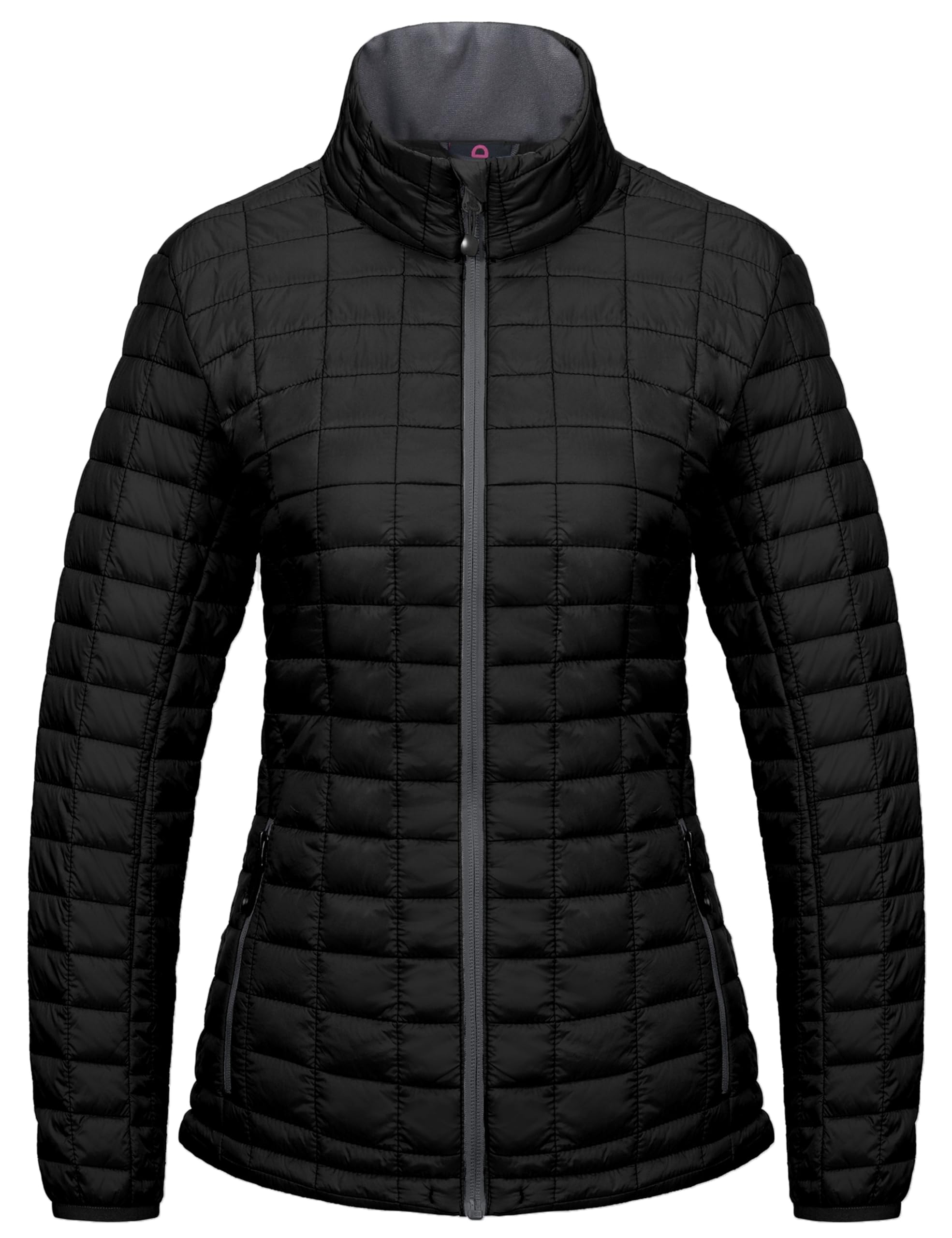 Women's Puffer Jacket, Lightweight Warm Hiking Jacket with Post-Consumer Synthetic Insulation