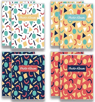 Small Photo Albums 4x6 | 8 Pack | Hold 36 Photos Each | 4x6 Mini Photo Albums, Picture Albums, Photo Album Book 4x6, Picture Book Shapely