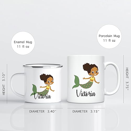 Miniatura 3 de HomeBee Taza personalizada para niños, niñas, chocolate caliente, cacao, café y té, regalos de fiesta de cumpleaños con nombre personalizado, apto