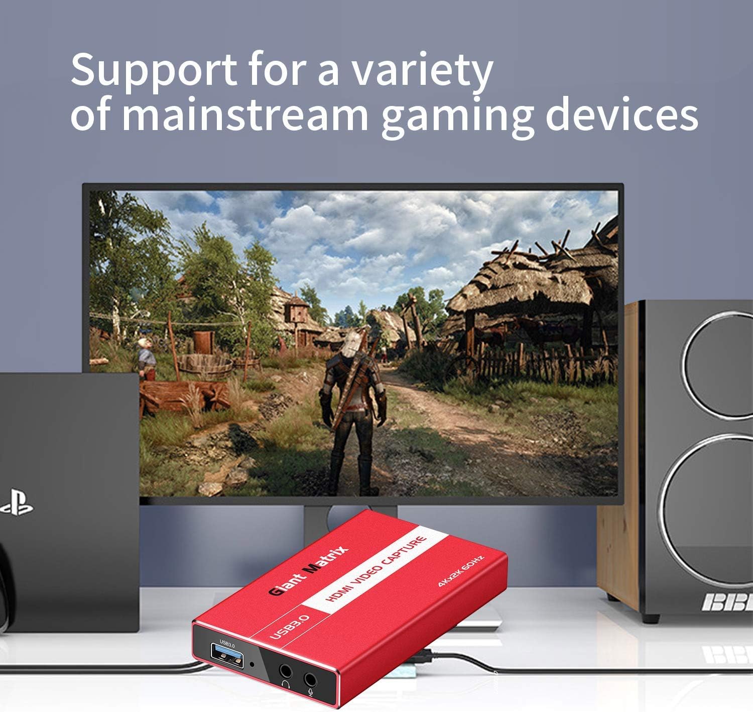 Rеvіеw Dіѕсоunt GiantMatrix Capture Card 4K 60HZ to USB3.0 HDMI Audio Video Game Capture Card for Computer/Mobile Phone, PS4/PS5, Nintendo Switch, Xbox, Camcorder Real-time Streaming Game Recorder Equipment… Bеѕt Dеаl 🛒 GiantMatrix Capture Card 4K 60HZ to USB3.0 HDMI Audio Video Game Capture Card for Computer/Mobile Phone, PS4/PS5, Nintendo Switch, Xbox, Camcorder Real-time Streaming Game Recorder Equipment…