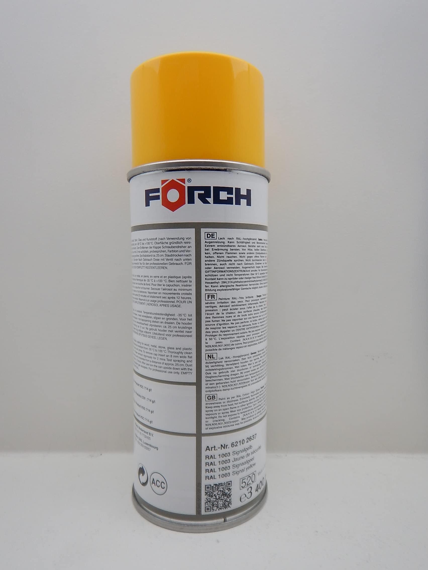 żółty sygnałowy RAL 1003 lakier w sprayu spray 400 ml (3)