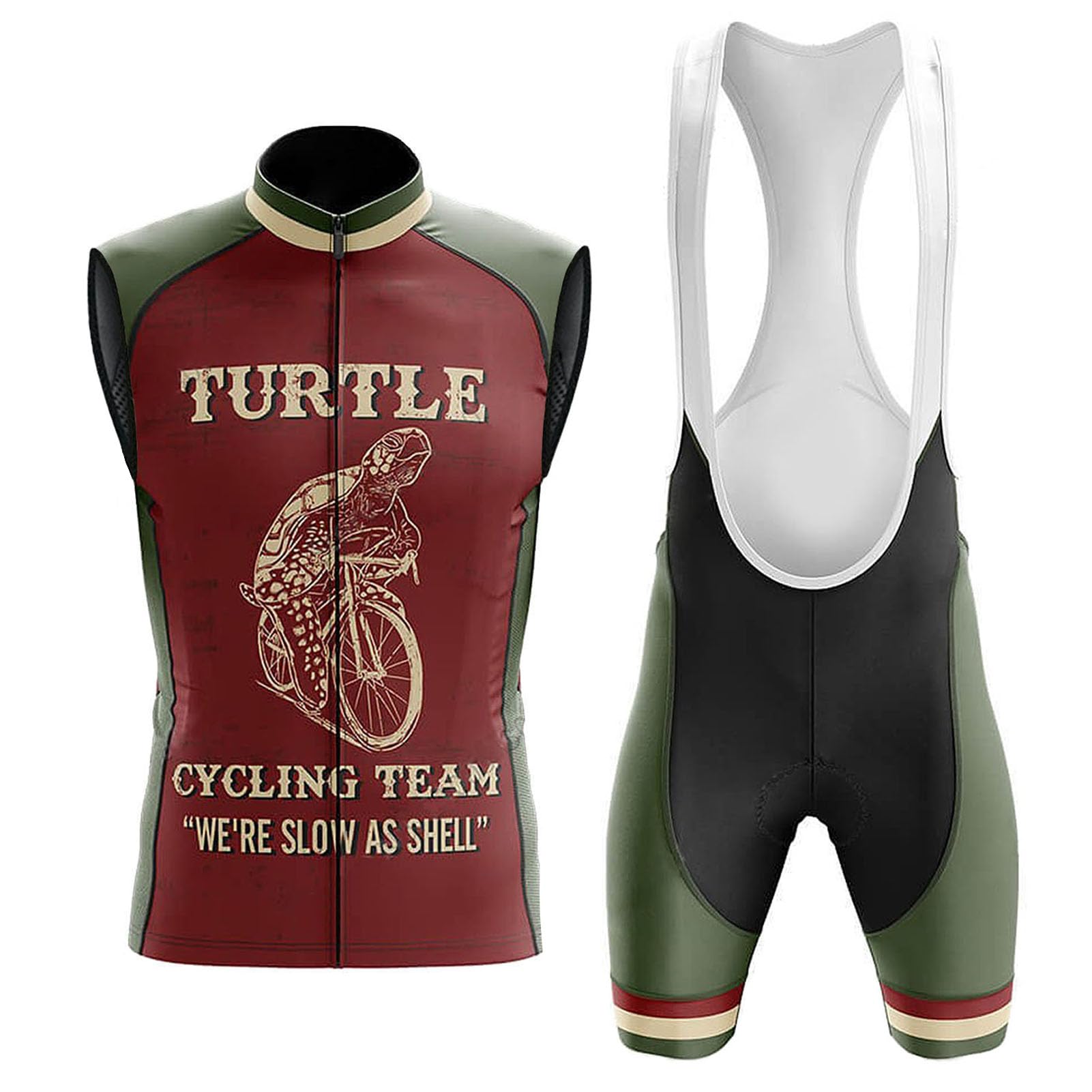 Vêtements Cyclisme Homme Été,Maillot de Velo VTT Tenue Cycliste sans Manches MTB Gilet et Cuissard à Bretelle avec 19D Coussin Gel,Ensemble Combinaisons de Cycling Sleeveless Respirant Séchage Rapide