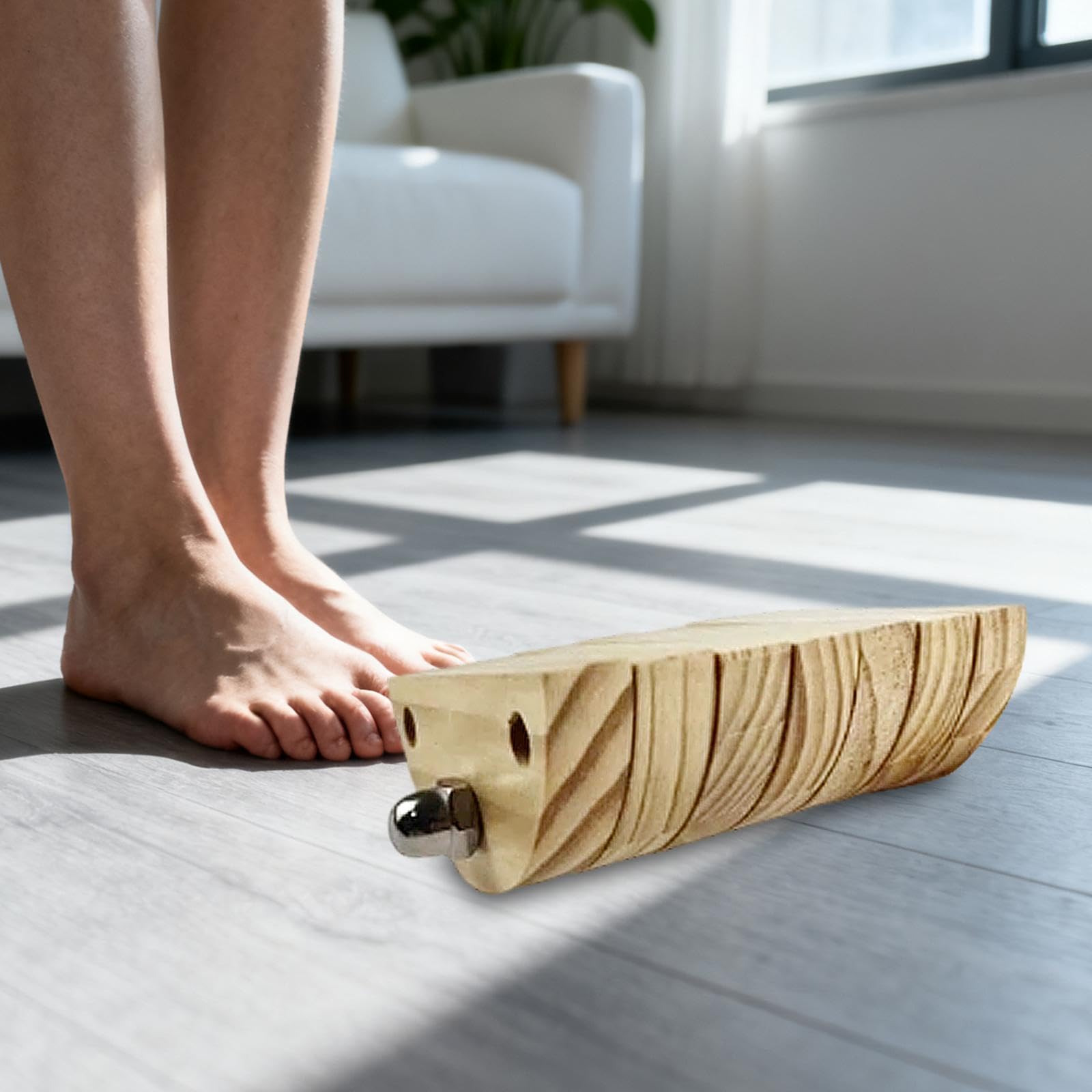 Tablero de Equilibrio Mejorado para Estabilidad de Pie de Madera para Ejercicios de Flexibilidad Y Balance Entrenador de Tobillo Y Pierna a