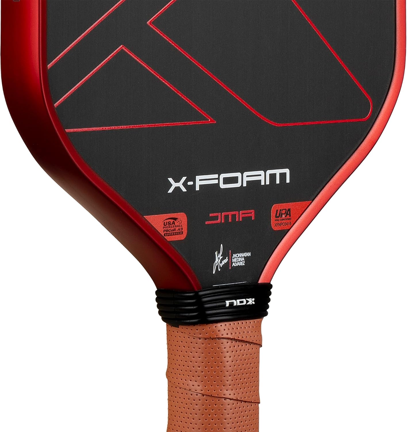 NOX Pickleball Paddle X-Foam JMA 16mm 2026 | Jhonnathan Medina Signature Pickle Ball Paddle | USAP Approved Professional Pickleball Racket | Raw Carbon Face for Tactical Control, Comfort & Spin