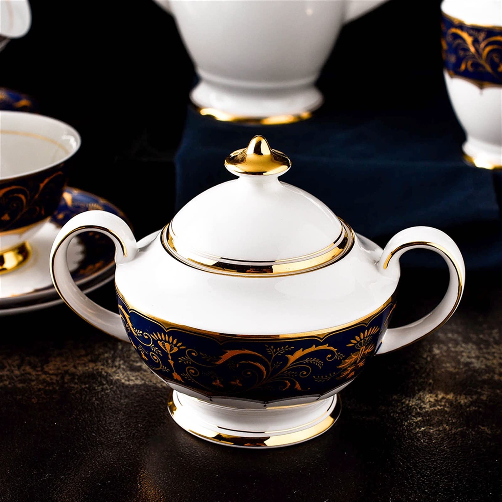 Cukiernica kreatywny pojemnik na cukier ceramiczny mini porcelana kostna zestaw do kawy cukiernica kuchnia przyprawy przechowywanie słoik na cukier garnek na cukier / pojemnik na cukier