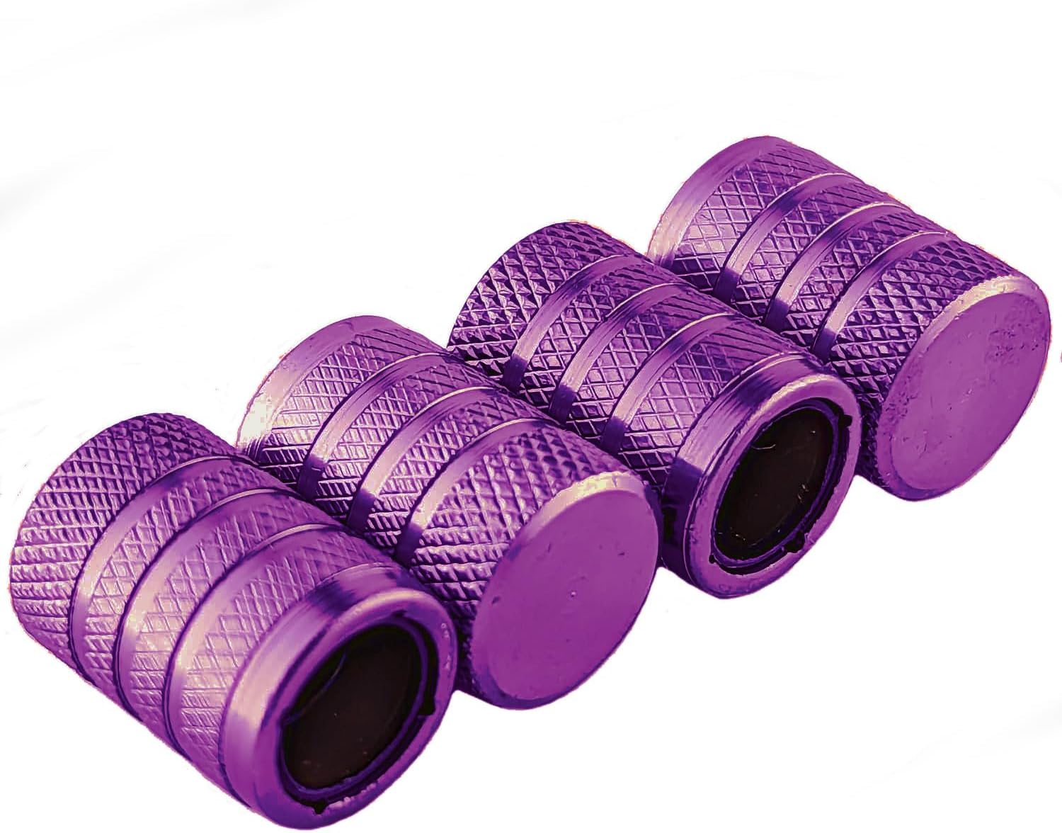 Premium Metal Car Dust Valve Stem Caps, Set of 4 - Rust-Resistant, Durable Tire Valve Covers for Cars, Trucks, Motorcycles - Protects Against Dirt, Dust, Moisture, Debris, Universal Fit