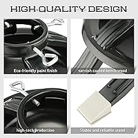 Vista 4 de Roowest Soporte de árbol de Navidad para árbol vivo, base de árbol de Navidad real, soportes de metal verde oscuro para árbol de Navidad