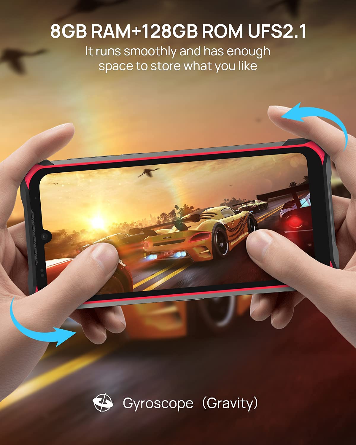 DOOGEE Rugged Smartphone Unlocked, S86 PRO 8GB + 128GB, 8500mAh