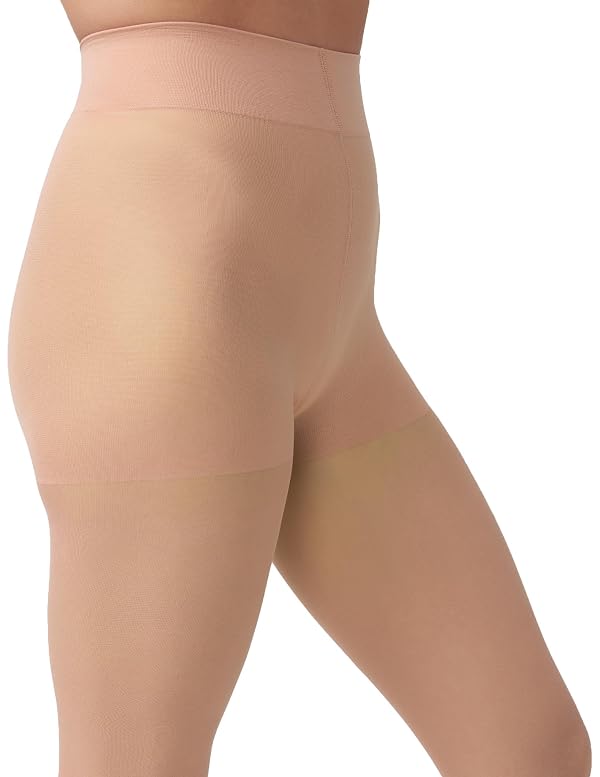 Hue Women's Sheer Tights With Control Top Sockshosiery, -natural, 2 by HUE - Image 2