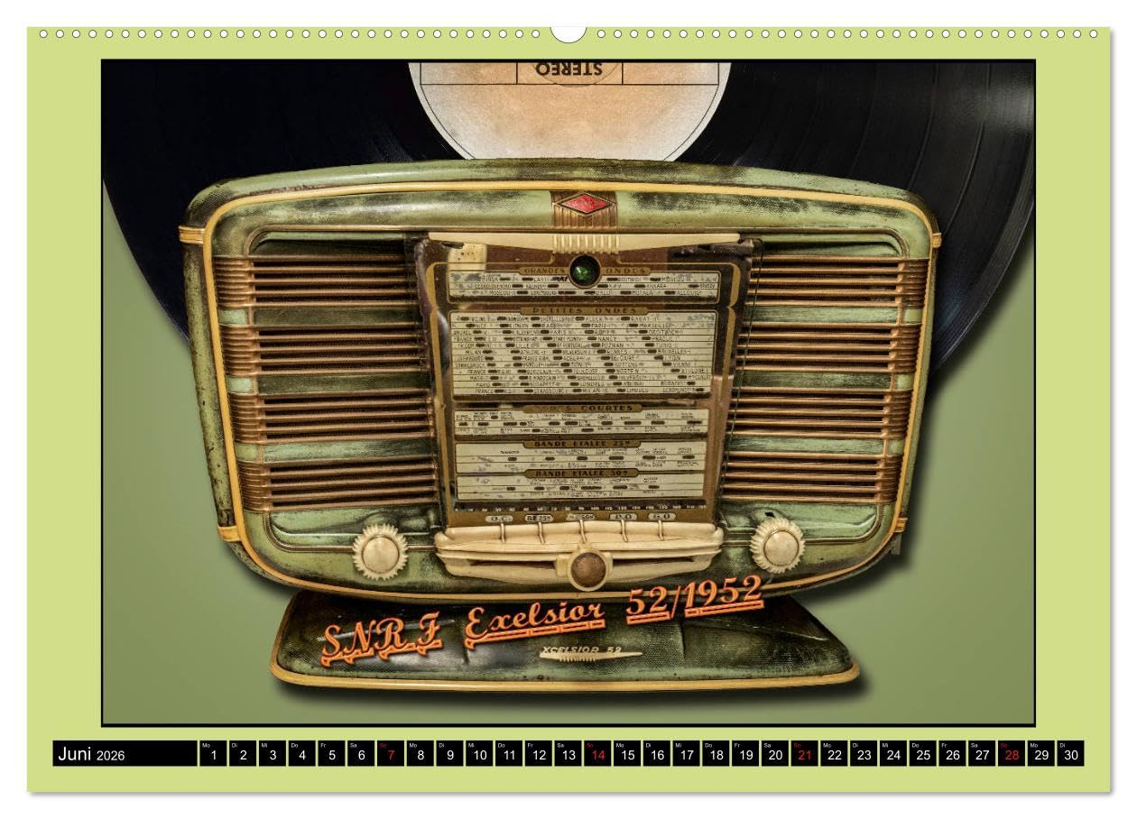 RADIO LEGENDEN (hochwertiger Premium Wandkalender 2026 DIN A2 quer), Kunstdruck in Hochglanz: Radios, Funkempfänger, Musik, erzählen Geschichten von ... einen guten Empfang. (CALVENDO Technologie)