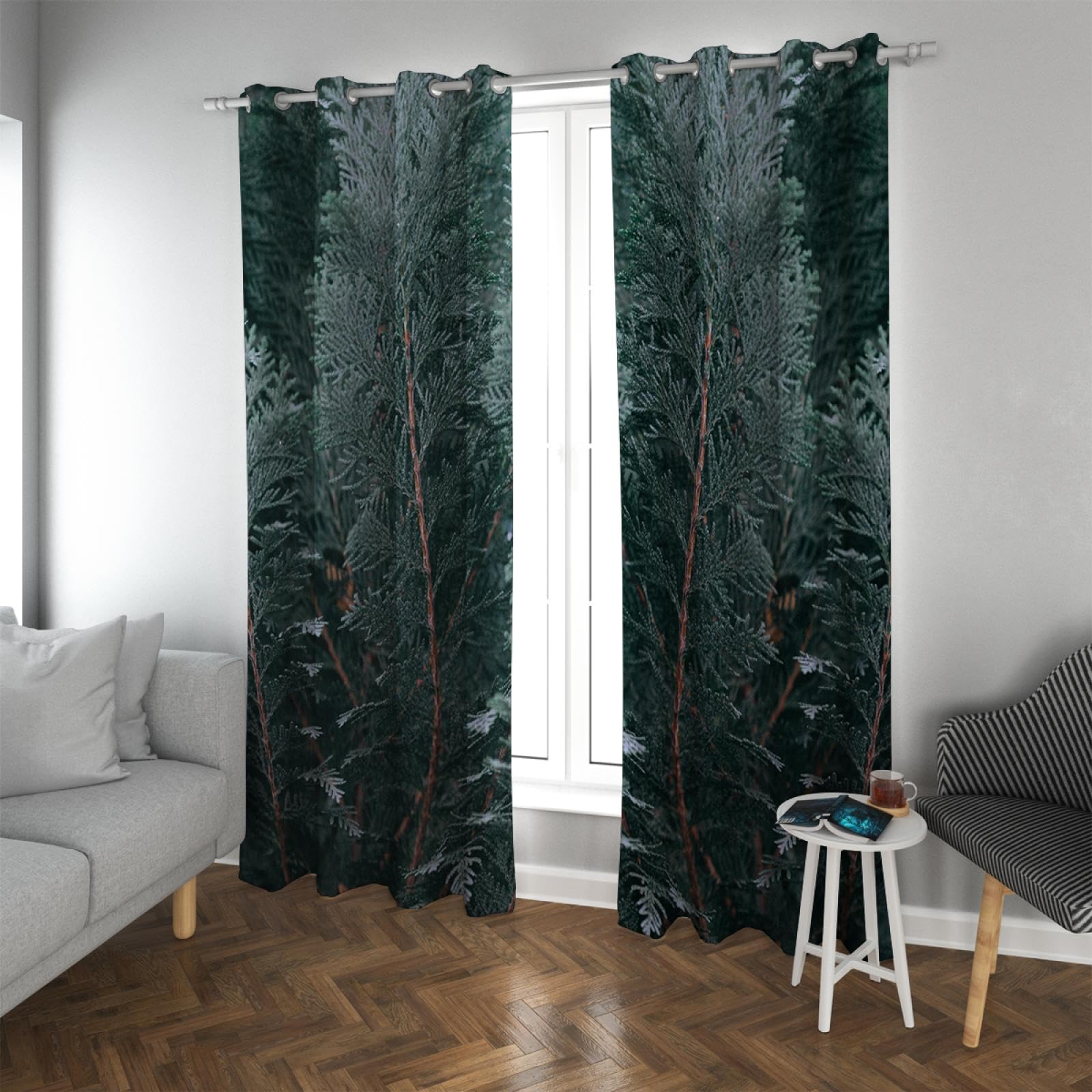 Rideau de Protection Solaire Paysage Naturel pour une ambiance de café moderne