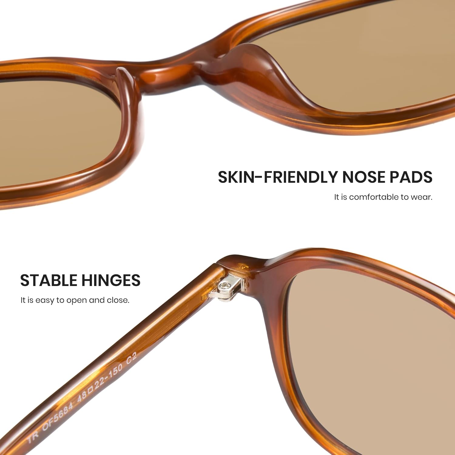 Cyxus Polarized Sunglasses for Men Women Trendy Sunglasses UV Protection for Driving Fishing Traveling P1290