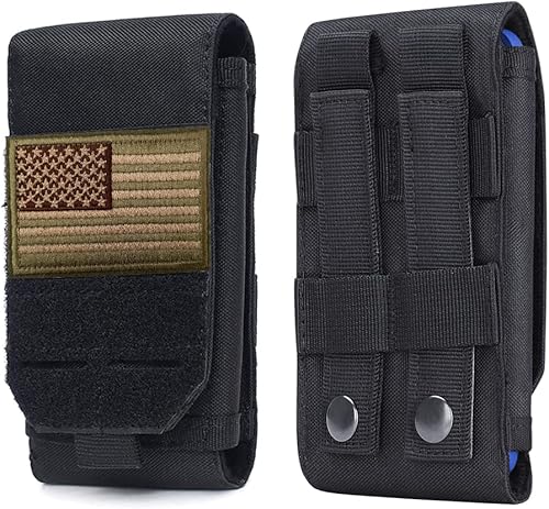 Miniatura 27 de Funda táctica universal negra Molle impermeable para iPhone 13 Pro Max/12 Pro Max/11 Pro Max/XS Max Less 6.7 pulgadas