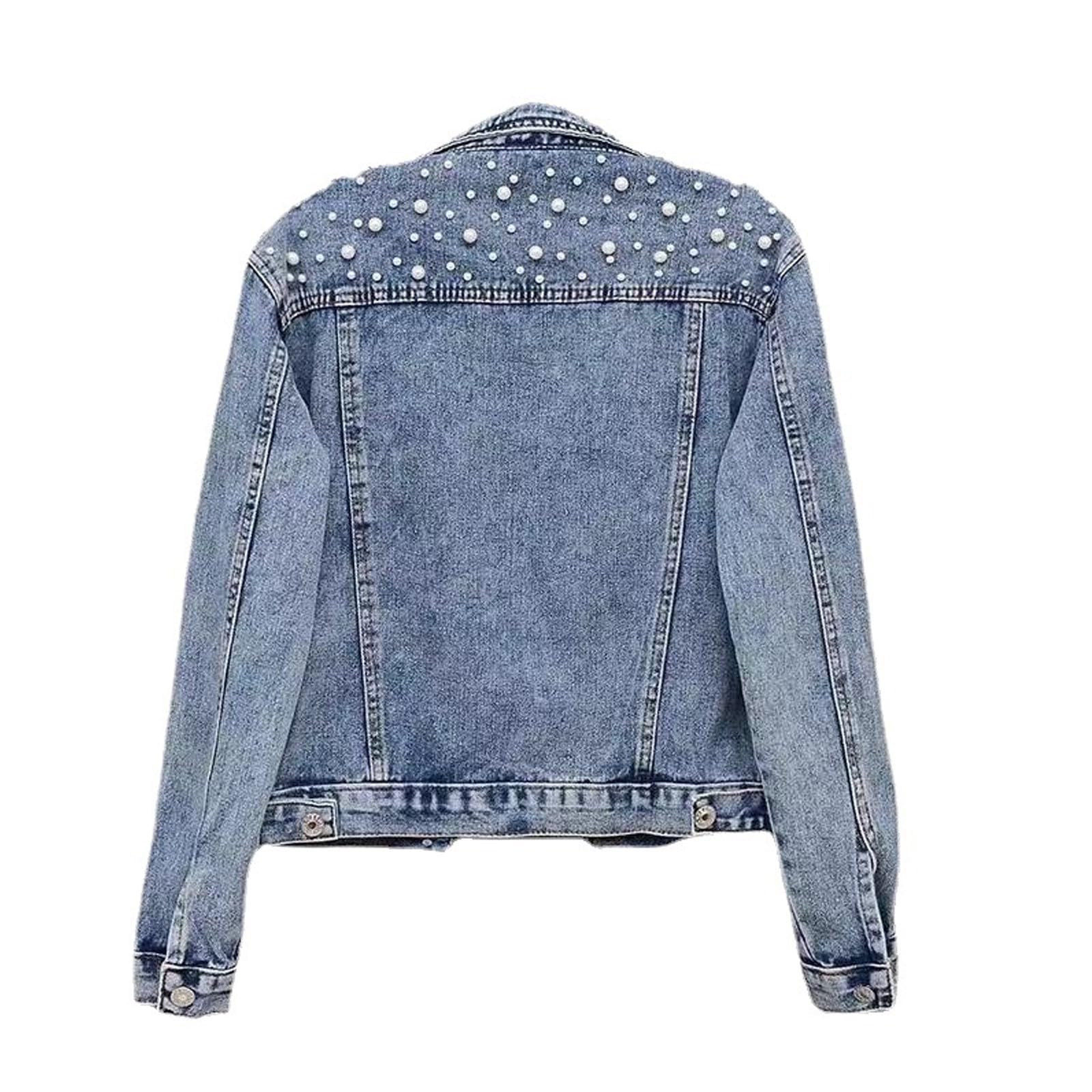 ジャケット・アウター Needles P&M Emb.Denim Jacket P&M Emb. Jacket - 10.5oz C/L/PU Denim (KP158) | NEEDLES