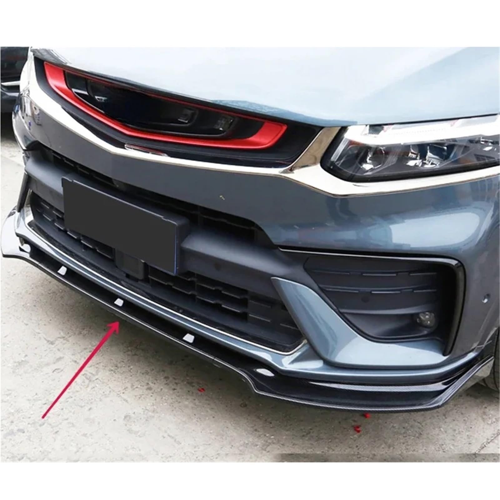 Compatible for Geely 2019-2021 Tugella Xingyue FY11 Car Front Bumper Splitter Lip Spoiler Diffuser Guard Exterior Accessories Body — view 2