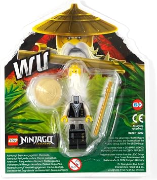 LEGO Ninjago Sensei Wu Legacy Black Outfit with Battle Wand