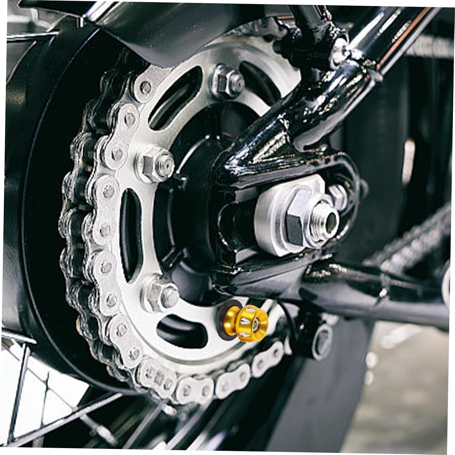 GLEAVI 1pair Motorcycle Aluminum Alloy Arm Spools Sliders Swing Arm Stand Cnc Precision Screws for Enhanced Durability and Aesthetic Appeal