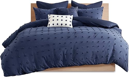 Miniatura 17 de Urban Habitat - Juego de edredón 100% algodón Jacquard, cobertura de edredón para todas las estaciones chic que proporciona un acento desgastado de