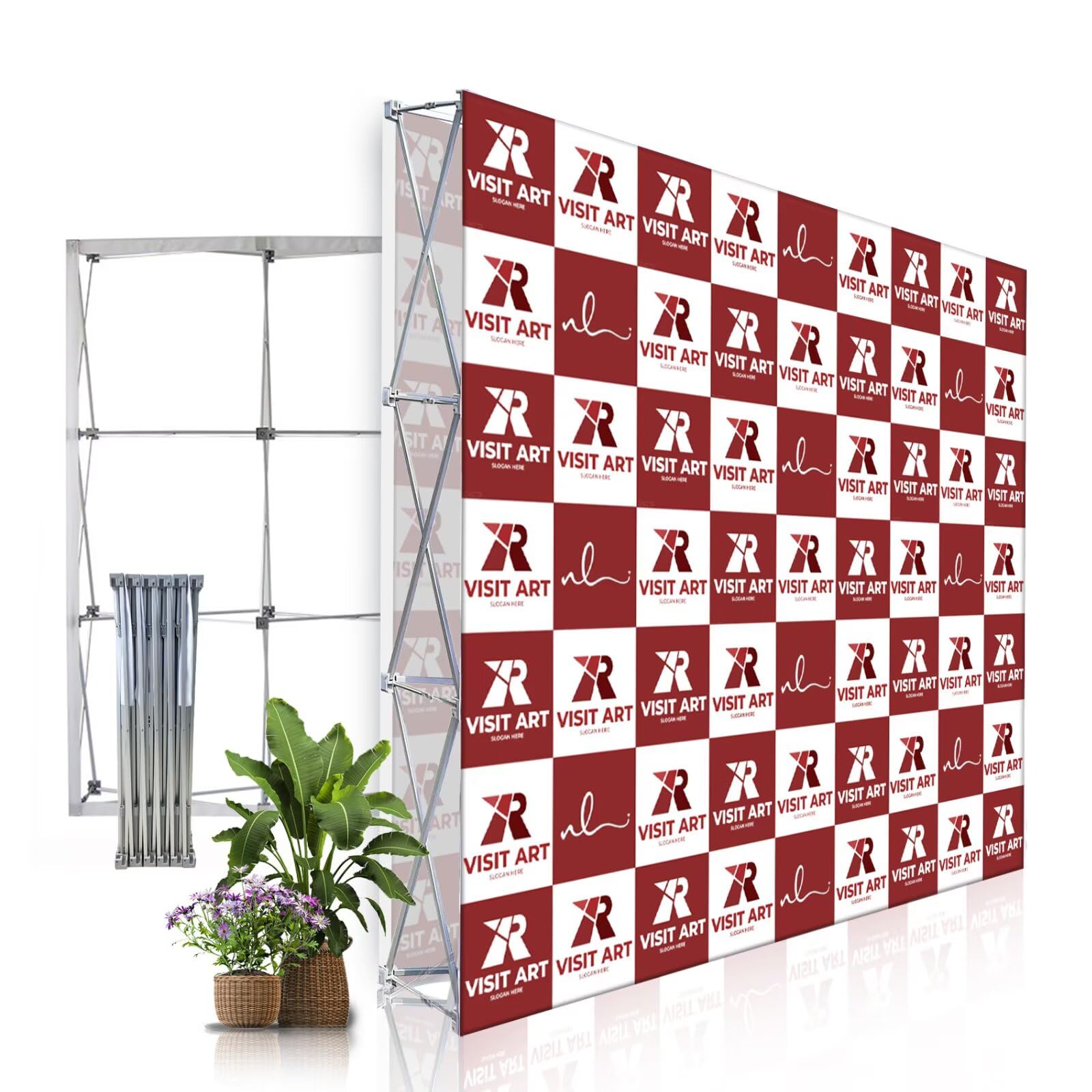 Portable Pop Up Display Stand 7.5 x 7.5 FT Aluminium Frame Trade